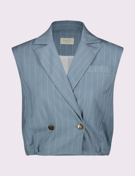 Gilet doppiopetto donna azzurro