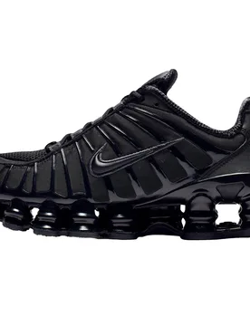 Shox TL Black / Metallic Hematite / Max Orange 41 Damen - Nike - FashionsVida