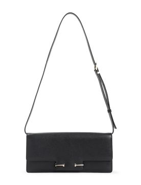 SUPPLE GRAIN LEATHER AUBE E/W SHOULDER BAG