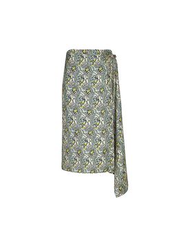 Tory Burch Midi falda azul 40