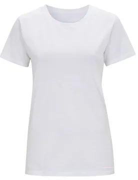 Women's Organic Round Neck T-Shirt - White - No Sweat - FashionsVida