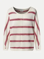 Feinstrickpullover ALBERTA Gestreift Weiß M