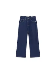 Jeans wide fit da bambina blu 176
