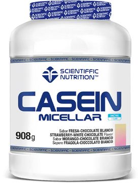Casein micellar fresa chocolate blanco 908g Blanco (UNICA)