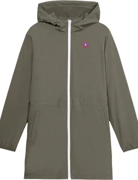 Veste longue imperméable doublée - Pompidou Kaki - Taille S - Flotte - FashionsVida