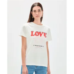 Camiseta de mujer leopardo de perfil LOVE