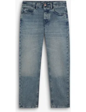 Vaquero recto de hombre cropped de algodón - Scalpers - FashionsVida