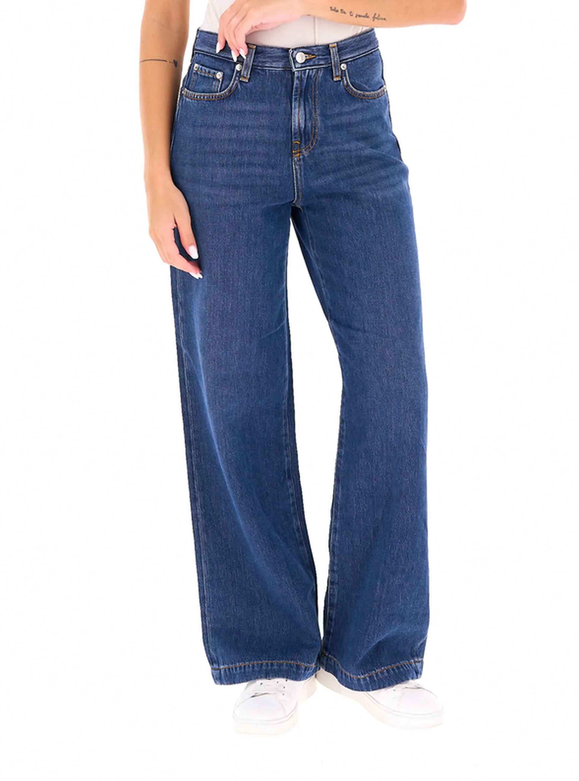 ROY ROGER'S Jeans wide leg BLU 30 - ROY ROGER'S - FashionsVida