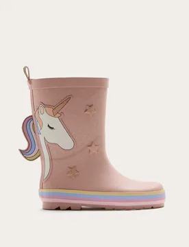 Kids' Unicorn Wellies (4 Small - 2 Large) Pink Mix Female - M&S - FashionsVida