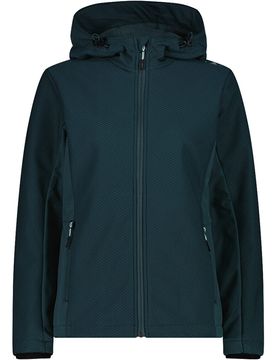 Woman jacket fix hood chaqueta softshell mujer Verde (44)