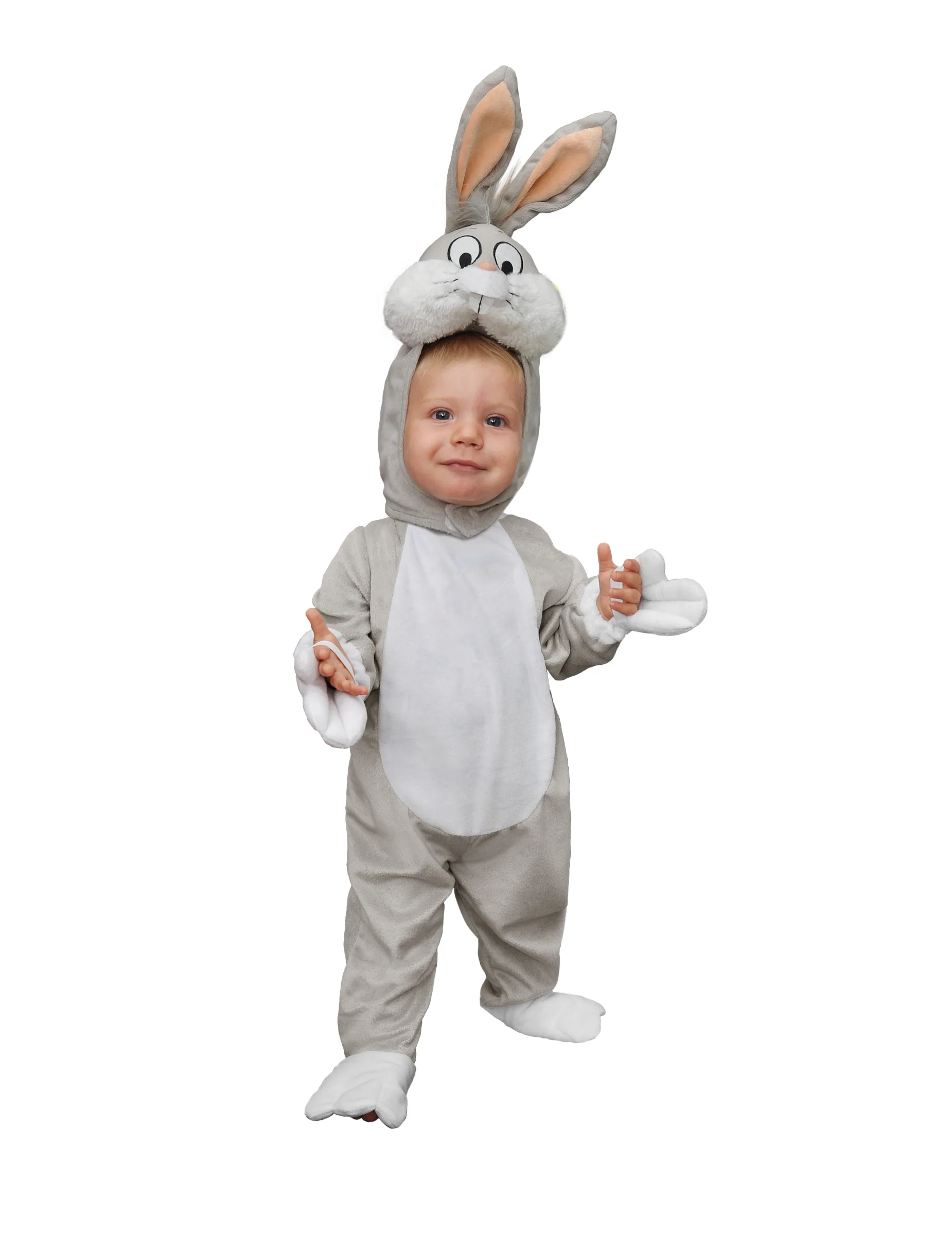 Originales Bugs Bunny-Babykostüm Warner Bros grau-weiß - KARNEVAL-MEGASTORE - FashionsVida