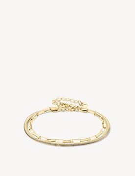 Set di bracciali oro - 22cm
