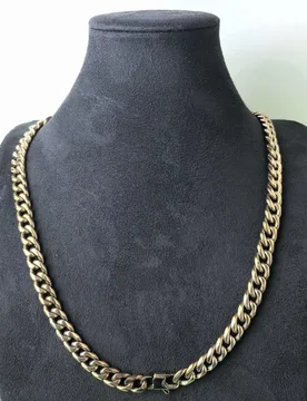 Pure titanium polished and ground six sided Cuban necklace, vintage handmade woven necklace - Aliexpress - FashionsVida
