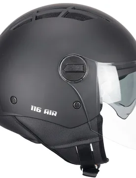Casco Moto Jet 116A AIR MONO Nero opaco taglia L - Cgm - FashionsVida