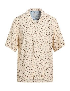 Camisa Hombre Beige M Hombre