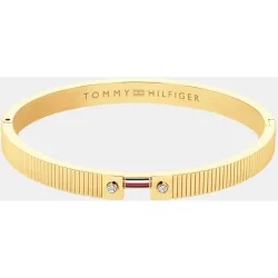 Pulsera Stripes de acero y cristal