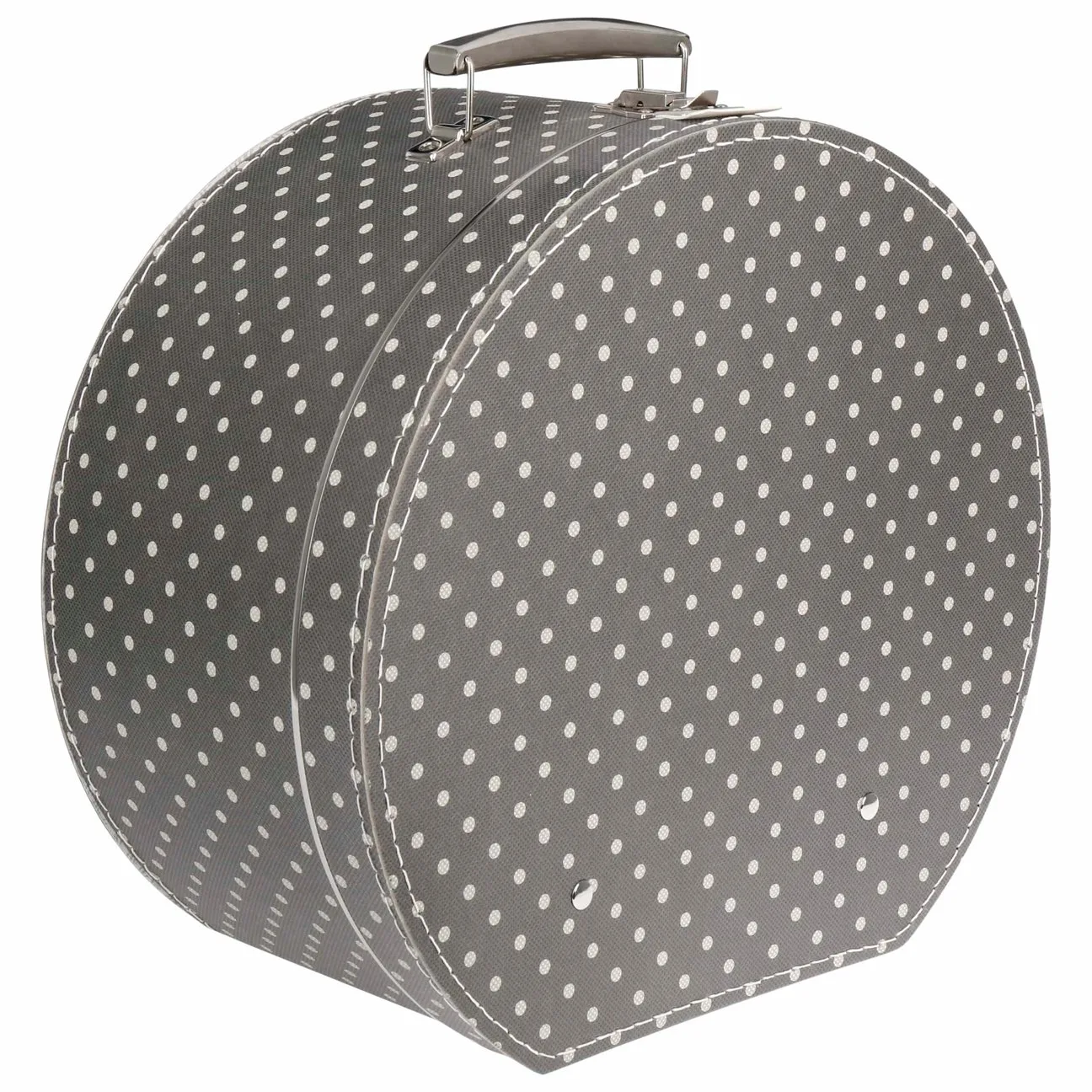 Hat Box Polka Dots by - grey - Damen - Lierys - FashionsVida