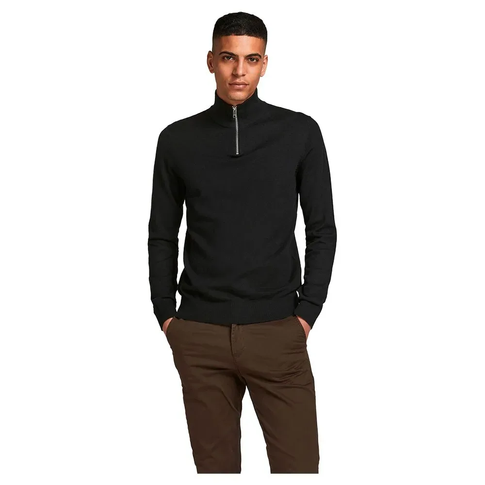 Pull à Demi-zip Emil Black S - Jack & jones - FashionsVida