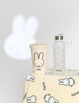 Tazza con coperchio e cannuccia Miffy - multicolor