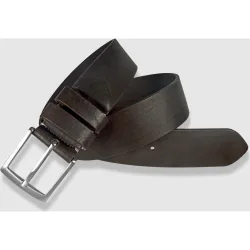 Cinturón Hombre Vaqueta Engrasada al Corte 40 mm