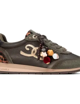 Baskets 16423405 Khaki EU 39