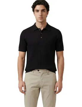 Herren Polo Schwarz 510625