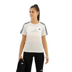 Own The Run 3 Stripes Short Sleeve T-shirt White XS Women