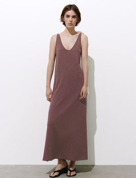 Vestito Midi Con Spalline