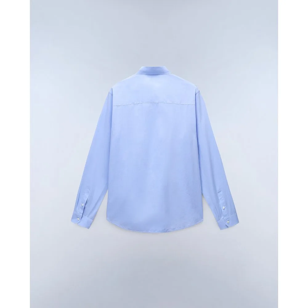 Camisa en popelin de hombre terra de manga larga - Napapijri - FashionsVida