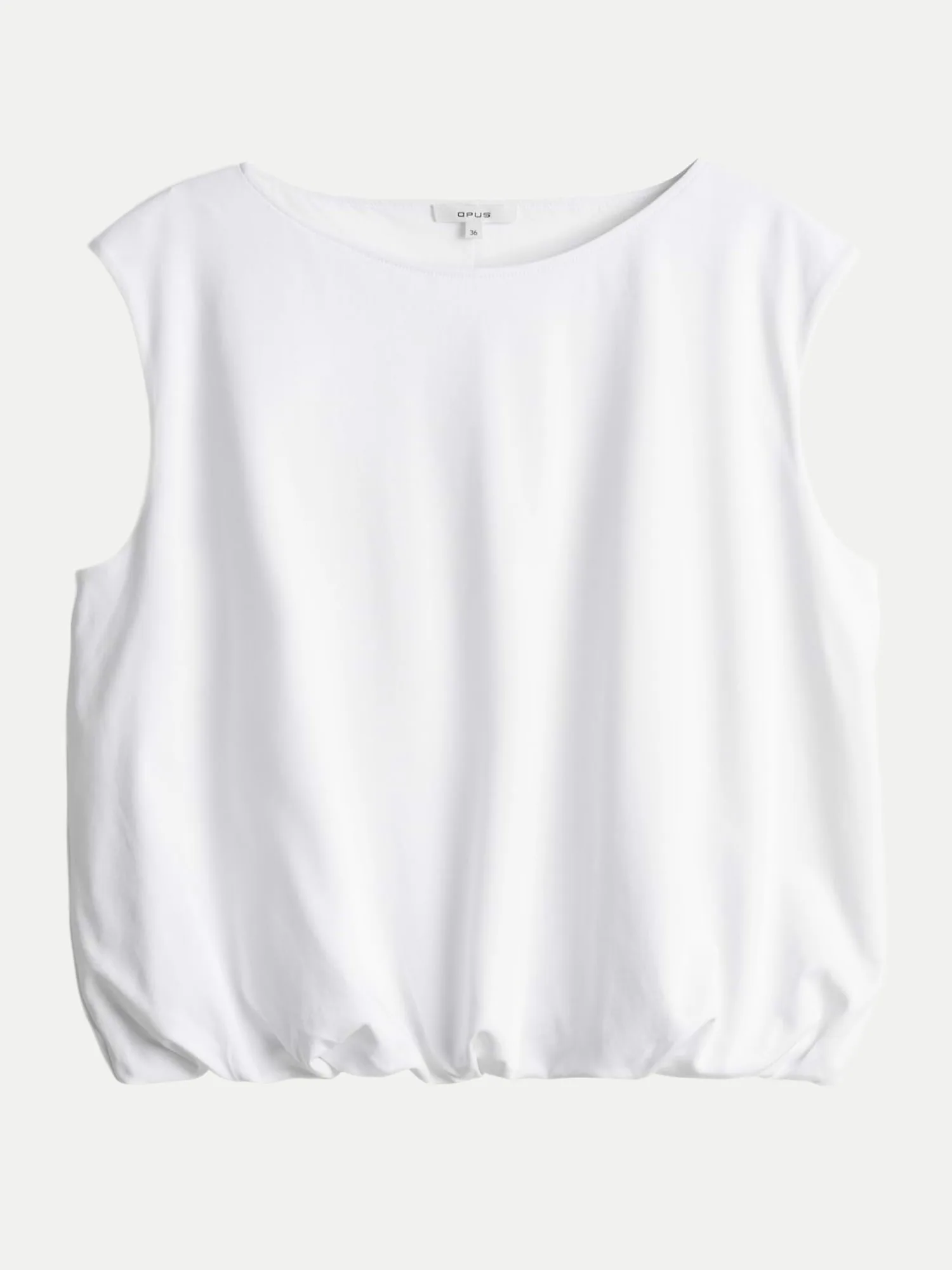 Opus Jerseytop Selisa Weiß 40 - Opus - FashionsVida