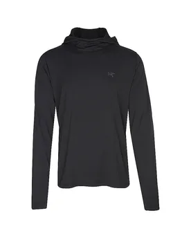 Arcteryx Camiseta funcional con capucha Cormac UV50 para hombre negro XL - 'Arc''teryx' - FashionsVida