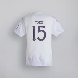 Manchester United 25/26 Away Kids Jersey with Yoro 15 Club Printing 7-8Y