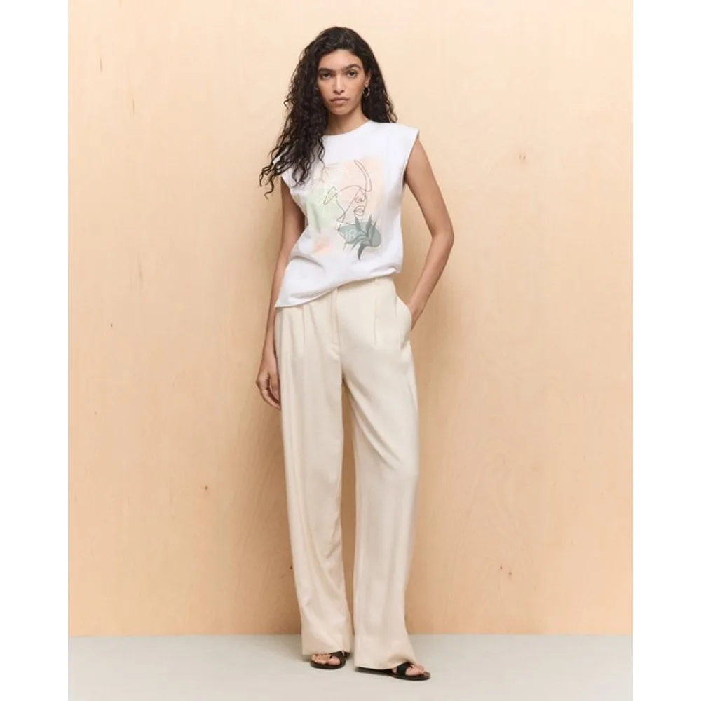 Camiseta sin mangas estampada de mujer - Easy Wear - FashionsVida