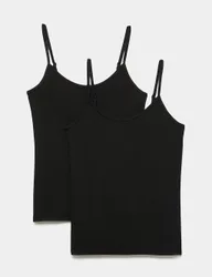 Pack Heatgen™ Thermal Strappy Vests Black female