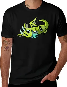 Flying Cute Green and Blue Dice Goblin Dragon Baby T-Shirt Light Athletic Short Sleeve Tee Shirt T-Shirt - Aliexpress - FashionsVida