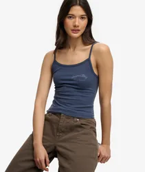 Superdry Damen Athletics Essentials Cami Top Navy - Größe: 42