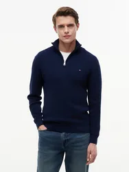 SEASONAL STRUCTURE ZIP MOCK male