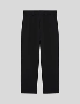 Men's Straight Leg Work Pants Jet Black - Lyle & Scott - FashionsVida