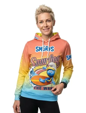 Smurfs Smurfing Hoodie Multicolour 2XS Women - OTSO - FashionsVida