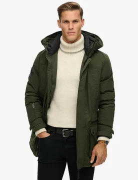 Superdry Herren Wattierter City Parka Grün - Größe: S - 199.99 - FashionsVida