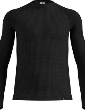 Technische Unterwäsche aus Merinowolle – Herren – LS Seamless Performance Wool BL Top Crew Neck LS Seamless Performance M Black