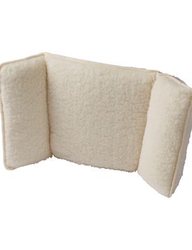 Sesselkissen mit Schurwolle beige