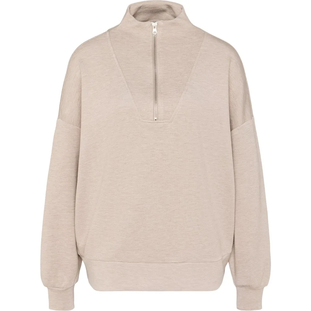 Sudadera de viscosa 1-2 Zip Sportcasual de mujer - Boomerang - FashionsVida