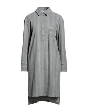 Vestido midi Mujer Gris S Mujer