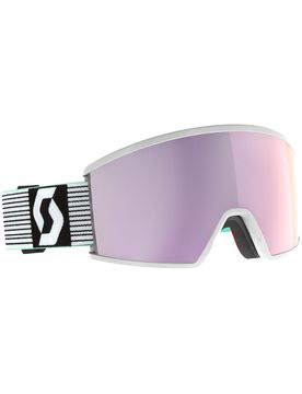 Skibrille Ambit White/Mint Green AMP Lavender Chrome S3 Weiß