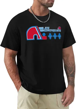 Retro Nordiques - Quebec Hockey T-Shirt Aesthetic clothing Clothing men graphic t shirts - Aliexpress - FashionsVida