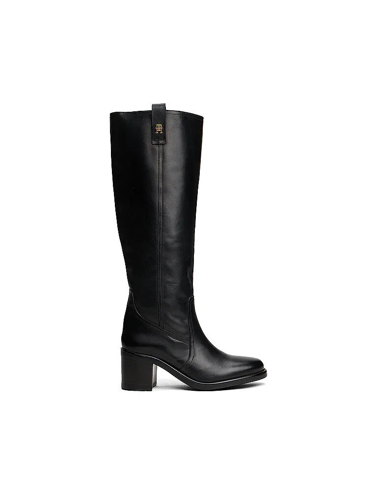 Stivali in pelle nero 38 - Tommy hilfiger - FashionsVida