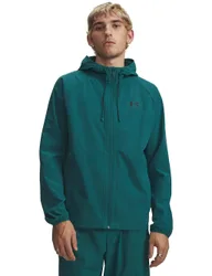 Vibe Woven Hooded Windbreaker Sports Jacket Dark Teal male