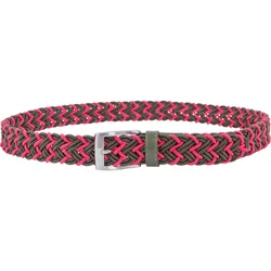 Gürtel Damen Braided Tip, oliv/pink 90_cm