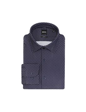 Camisa Slim Fit P-HANK azul oscuro 44